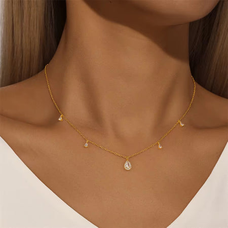 Eva ~ Collier en acier inoxydable